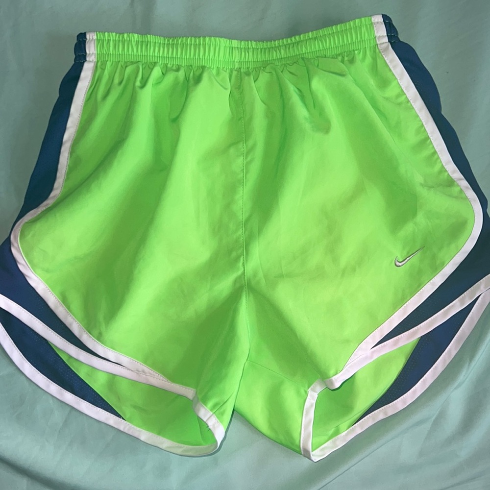 Green , white & blue Nike athletic shorts